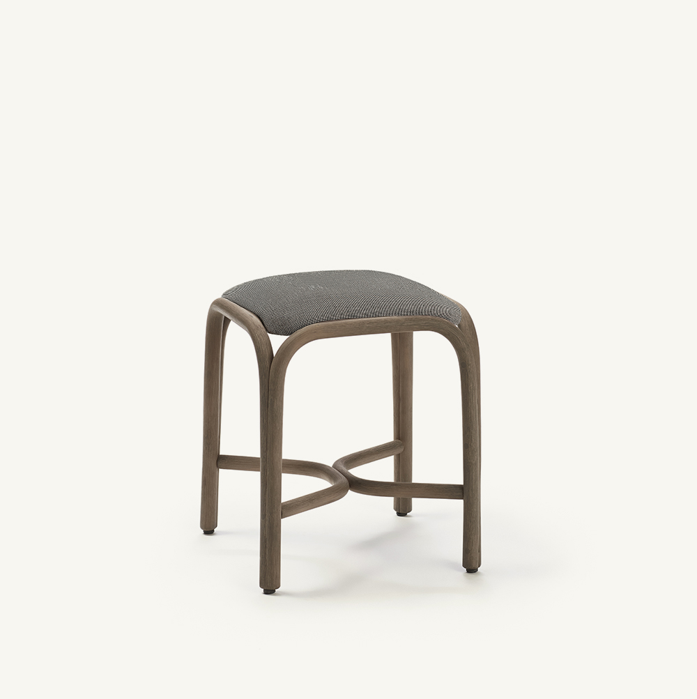 barstools - fontal upholstered low stool