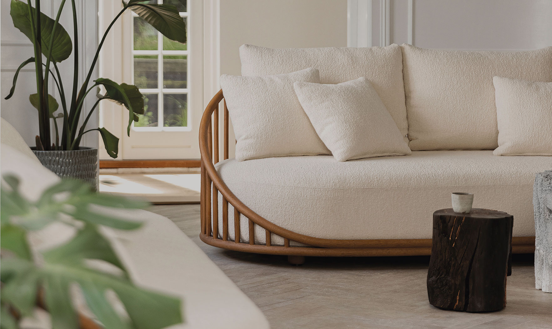  great things come in small packages: rattan loveseats